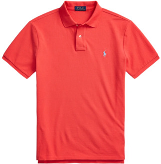 Ralph Lauren Heren Rode Slim Fit Polo Shirt Ralph Lauren , Red , Heren - 2XL