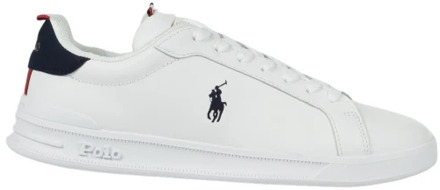 Ralph Lauren Heritage Court 2 Leren Sneakers Polo Ralph Lauren , White , Heren - 40 EU