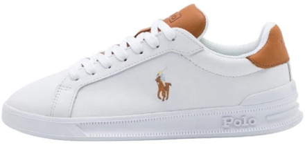 Ralph Lauren Heritage Court Wit/Cognac