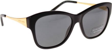 Ralph Lauren Iconische zonnebril voor vrouwen met garantie Ralph Lauren , Black , Dames - 56 MM