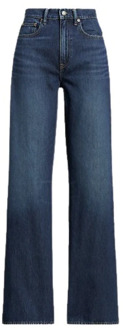 Ralph Lauren Jeans met hoge taille en wijde pijpen Polo Ralph Lauren , Blue , Dames - W31,W26,W29,W27