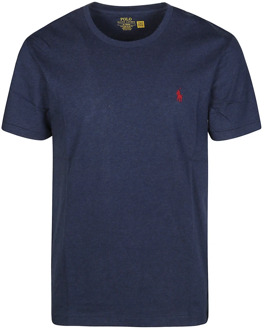 Ralph Lauren Klassiek Heren Basis T-Shirt Ralph Lauren , Blue , Heren - Xl,S