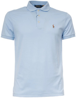 Ralph Lauren Klassiek Katoenen Poloshirt voor Heren Polo Ralph Lauren , Blue , Heren - S