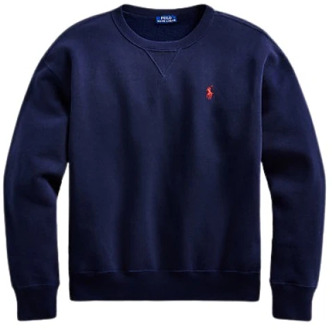 Ralph Lauren Klassieke Cruise Navy Sweatshirt Ralph Lauren , Blue , Dames - M,S,Xs