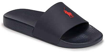 Ralph Lauren Klassieke Polo Slide Sandalen Polo Ralph Lauren , Blue , Heren - 44 Eu,42 Eu,43 Eu,40 Eu,41 EU