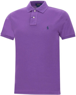 Ralph Lauren Klassieke Polo T-shirts en Polos Ralph Lauren , Purple , Heren - 2Xl,Xl,L,M,S