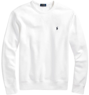 Ralph Lauren Klassieke Sweatshirt met Iconisch Logo Polo Ralph Lauren , White , Heren - 2XL
