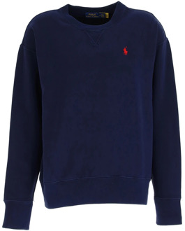 Ralph Lauren Klassieke Sweatshirt Upgrade voor Moderne Man Polo Ralph Lauren , Blue , Heren