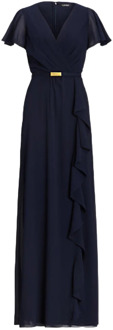 Ralph Lauren Korte mouw jurk Ralph Lauren , Blue , Dames - 2XS