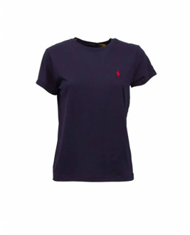 Ralph Lauren Korte Mouw T-shirt Polo Ralph Lauren , Blue , Dames - 2Xl,Xl,L,M,S