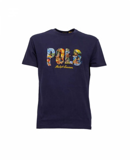 Ralph Lauren Korte Mouw T-shirt Polo Ralph Lauren , Blue , Heren - Xl,L,M,S
