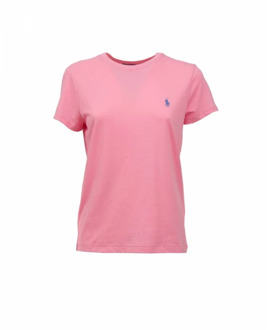 Ralph Lauren Korte Mouw T-shirt Polo Ralph Lauren , Pink , Dames - L,M,S