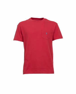 Ralph Lauren Korte Mouw T-shirt Polo Ralph Lauren , Red , Heren - Xl,M,S