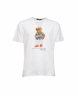 Ralph Lauren Korte Mouw T-shirt Polo Ralph Lauren , White , Heren - Xl,L,M,S
