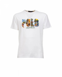 Ralph Lauren Korte Mouw T-shirt Polo Ralph Lauren , White , Heren - Xl,L,M