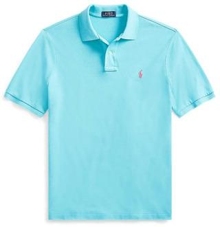 Ralph Lauren Lichtblauw Polo Shirt met Kraag Ralph Lauren , Blue , Heren - 2Xl,Xl,L,M,S