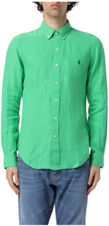 Ralph Lauren Linnen Overhemd Polo Ralph Lauren , Green , Heren - Xl,L,M,S