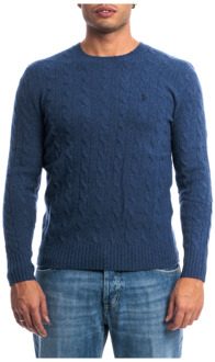 Ralph Lauren Luxe Cashmere Crewneck Sweater Polo Ralph Lauren , Blue , Heren