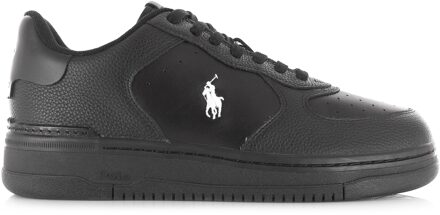 Ralph Lauren Masters court sneakers black/white lage sneakers unisex Zwart - 37
