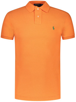 Ralph Lauren Oranje Polo Shirt Ss23 Collectie Polo Ralph Lauren , Orange , Heren - Xl,L,M,S