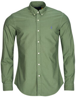 Ralph Lauren Overhemd Lange Mouw Polo Ralph Lauren CHEMISE AJUSTEE SLIM FIT EN OXFORD LEGER" Kaki - XXL, S, M, L, XL, XS