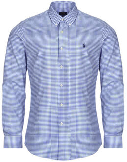 Ralph Lauren Overhemd Lange Mouw Polo Ralph Lauren CHEMISE AJUSTEE SLIM FIT EN POPELINE UNIE" Blauw - L, XL