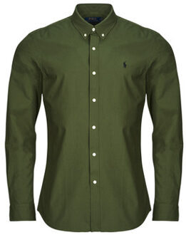 Ralph Lauren Overhemd Lange Mouw Polo Ralph Lauren CHEMISE AJUSTEE SLIM FIT EN POPELINE UNIE" Kaki - S, L