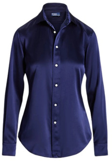 Ralph Lauren Overhemd met Lange Mouwen en Knopen Polo Ralph Lauren , Blue , Dames - L,M,S,Xs,2Xs