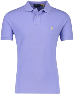 Ralph Lauren Paarse Polo T-shirt met korte mouwen Ralph Lauren , Purple , Heren
