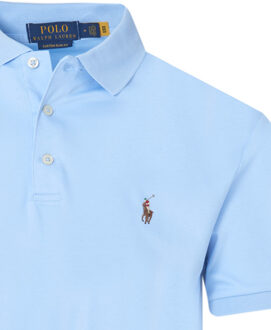 Ralph Lauren Polo Ralph Lauren Slim fit soft touch polo met korte mouwen Blauw - XL