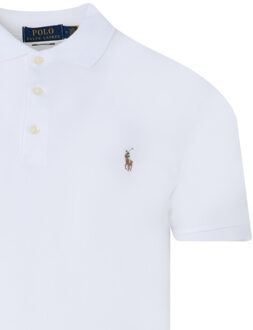 Ralph Lauren Polo Ralph Lauren Slim fit soft touch polo met korte mouwen - maat L Wit