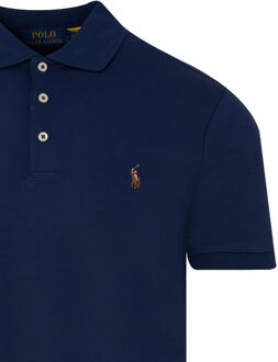 Ralph Lauren Polo Ralph Lauren Slim fit soft touch polo met korte mouwen - maat XL Blauw