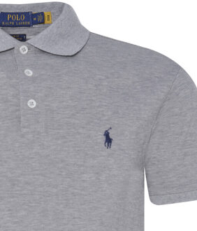 Ralph Lauren Polo Ralph Lauren Slim fit stretch mesh polo met korte mouwen - maat S Grijs