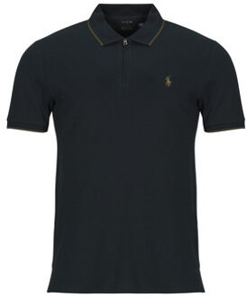 Ralph Lauren Polo Shirt Korte Mouw Polo Ralph Lauren POLO STRETCH COL ZIPPE" Zwart - S, M, L, XL