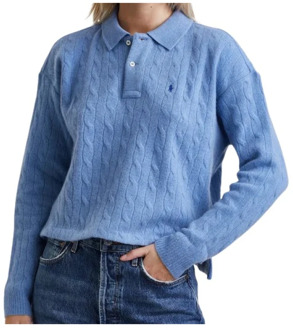 Ralph Lauren Polo Shirt met Lange Mouwen Polo Ralph Lauren , Blue , Dames - Xl,L,S