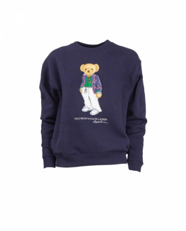 Ralph Lauren Riv Bear Lange Mouw Sweatshirt Polo Ralph Lauren , Blue , Dames - M,S,Xs