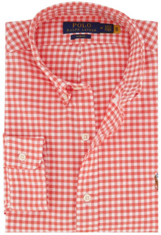Ralph Lauren Rood Geruit Casual Overhemd Ralph Lauren , Red , Heren - S