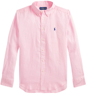 Ralph Lauren Roze Overhemd met Lange Mouwen Ralph Lauren , Pink , Heren