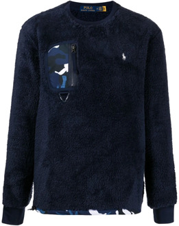 Ralph Lauren Sherpa Logo Sweatshirt Ralph Lauren , Blue , Heren - Xl,M