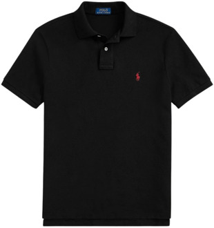 Ralph Lauren Slim Fit Mesh Polo Shirt Polo Ralph Lauren , Black , Heren - 2Xl,Xl,S