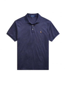 Ralph Lauren Slim Fit Navy Blue Polo Shirt Polo Ralph Lauren , Blue , Heren