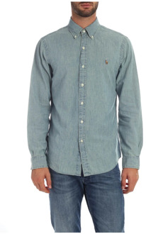 Ralph Lauren slim fit overhemd Blauw - XL
