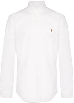 Ralph Lauren Slim fit overhemd met logo Wit - XL