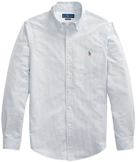 Ralph Lauren Slim fit overhemd met streepprint Lichtblauw