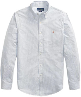 Ralph Lauren Slim fit overhemd met streepprint Lichtblauw