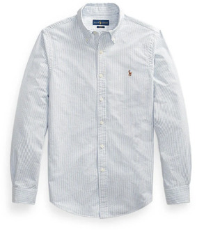 Ralph Lauren Slim fit overhemd met streepprint Lichtblauw