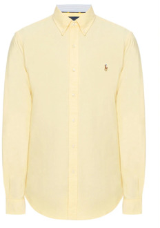 Ralph Lauren Slim fit overhemd van katoen Geel - XL