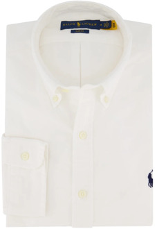 Ralph Lauren Slim fit overhemd van katoen Wit - XXL