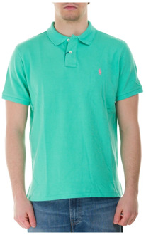 Ralph Lauren Slim Fit Piqué Polo Shirt Polo Ralph Lauren , Green , Heren - 2Xl,Xl,L,M