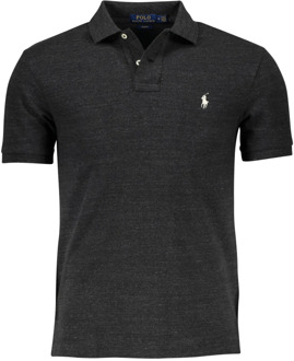 Ralph Lauren slim fit polo antraciet Grijs - XL